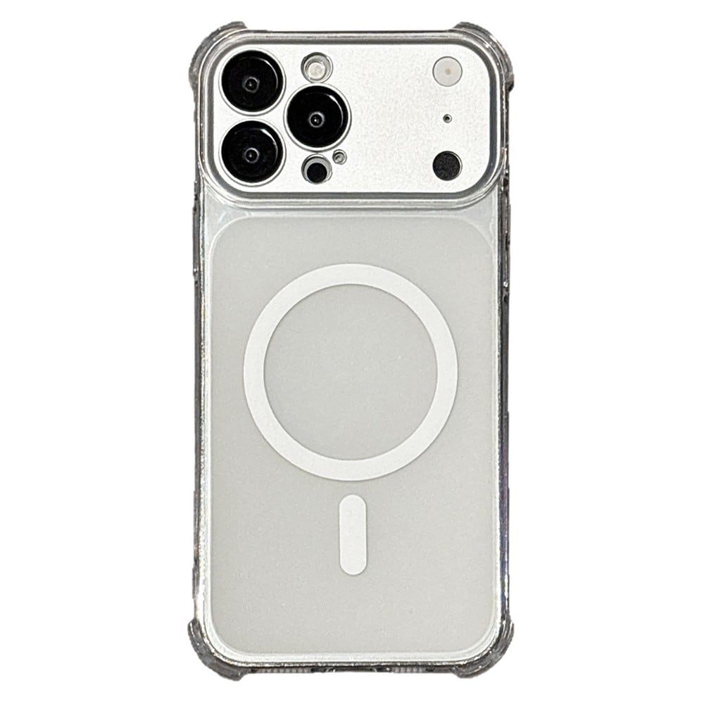 iPhone 18 Pro Max / 17 Pro Max magnetiskt TPU-fodral med avtagbart kameraskydd – transparent