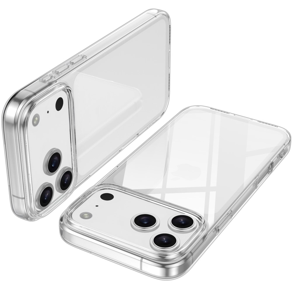 iPhone 18 Pro / 17 Pro TPU-skal med fingeravtrycksskydd – transparent