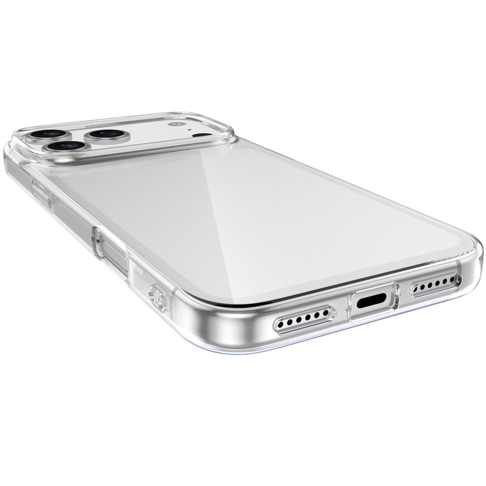iPhone 18 Pro / 17 Pro TPU-skal med fingeravtrycksskydd – transparent