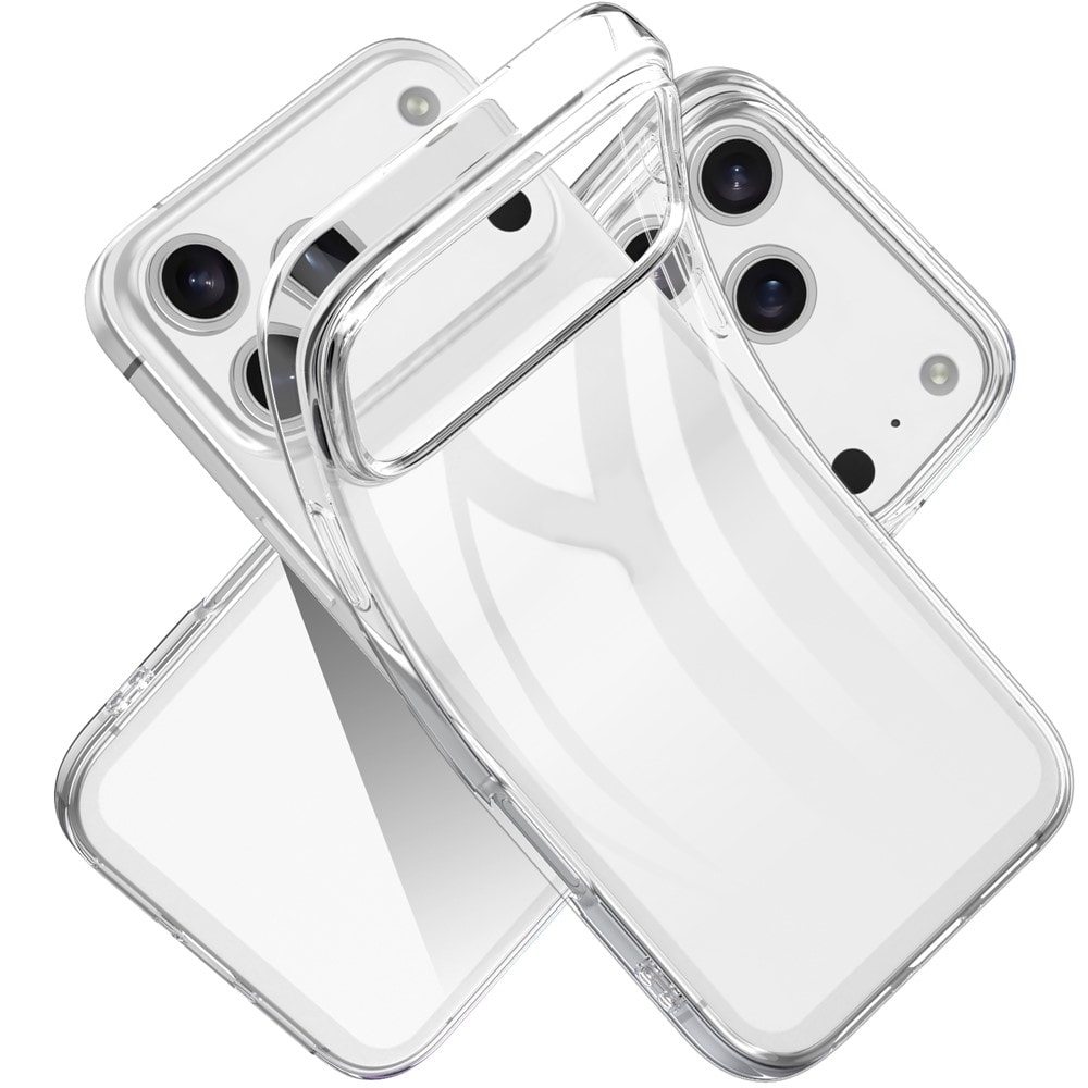 iPhone 18 Pro Max / 17 Pro Max TPU-skal med fingeravtrycksskydd – transparent