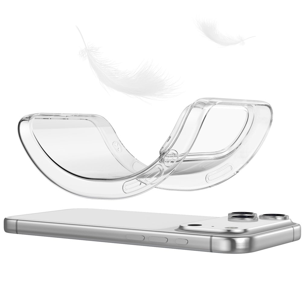 iPhone 18 Pro Max / 17 Pro Max TPU-skal med fingeravtrycksskydd – transparent