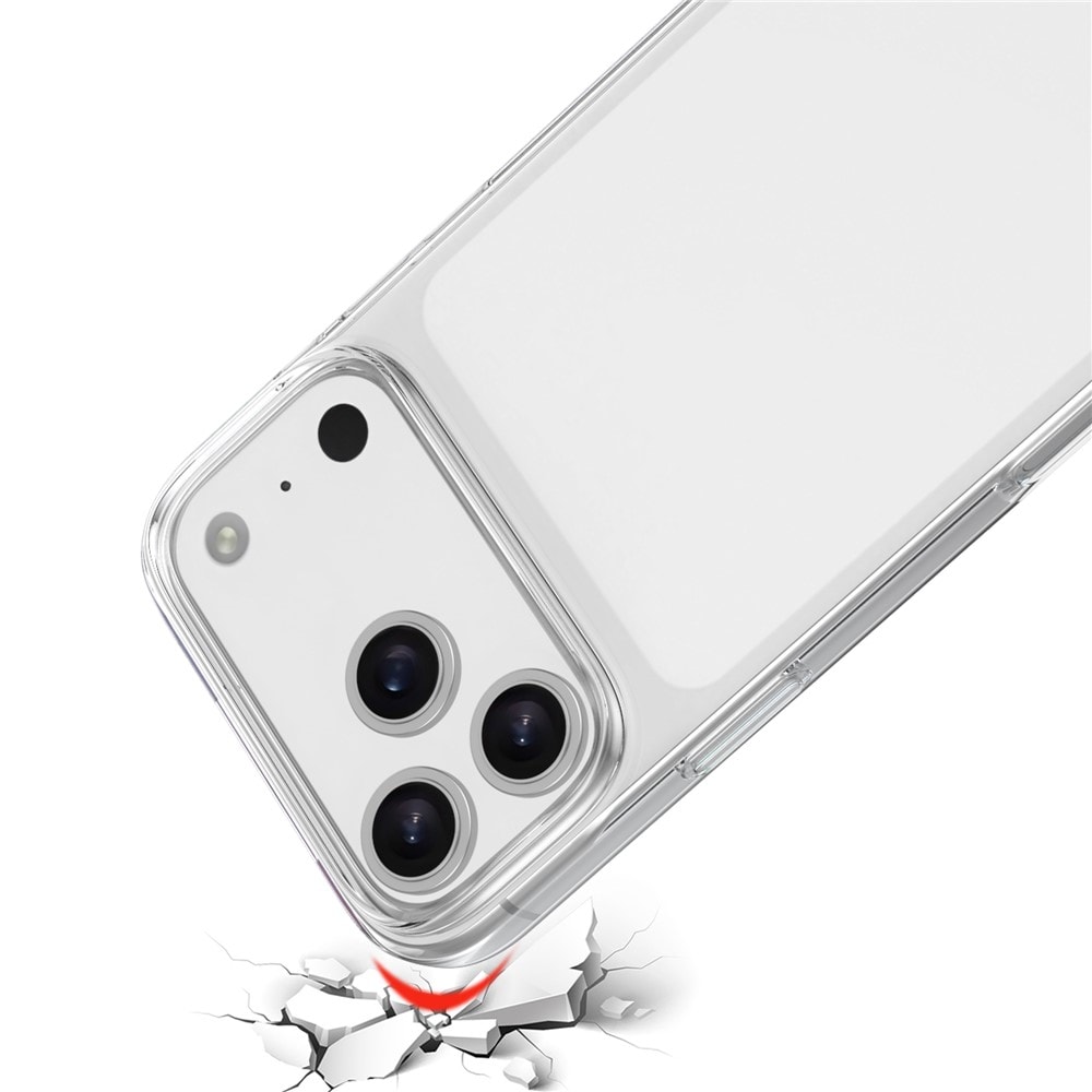 iPhone 18 Pro Max / 17 Pro Max TPU-skal med fingeravtrycksskydd – transparent