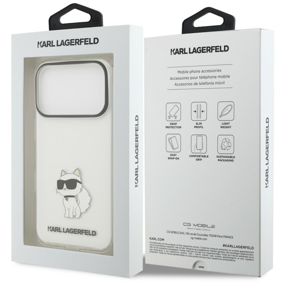 Karl Lagerfeld IML NFT Choupette-fodral för iPhone 18 Pro / 17 Pro – transparent