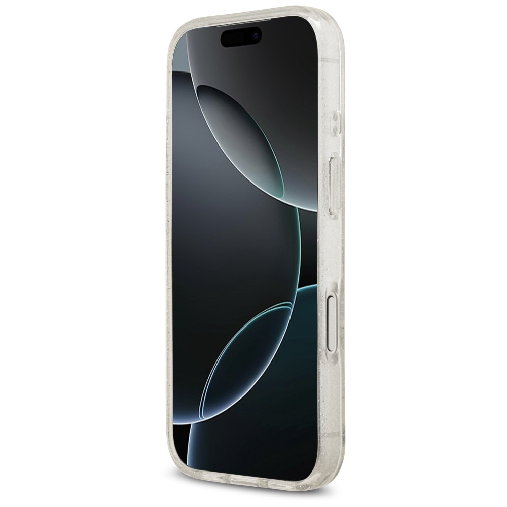 Karl Lagerfeld IML NFT Glitter Karl&Choupette-fodral för iPhone 18 Pro / 17 Pro – Transparent
