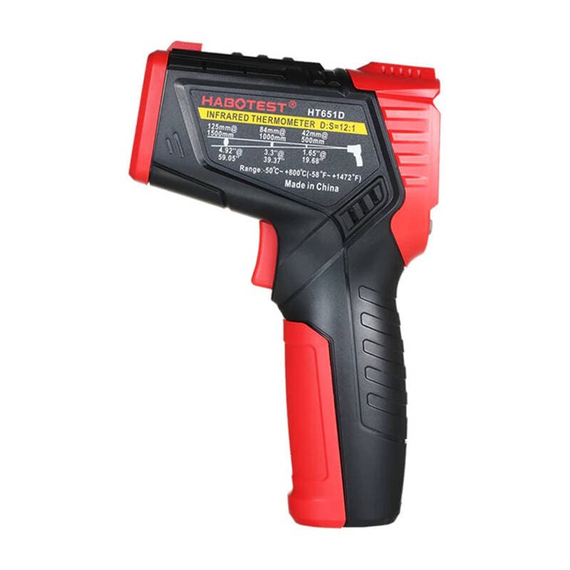 Digital laserpyrometer Habotest HT651D, fuktmätare