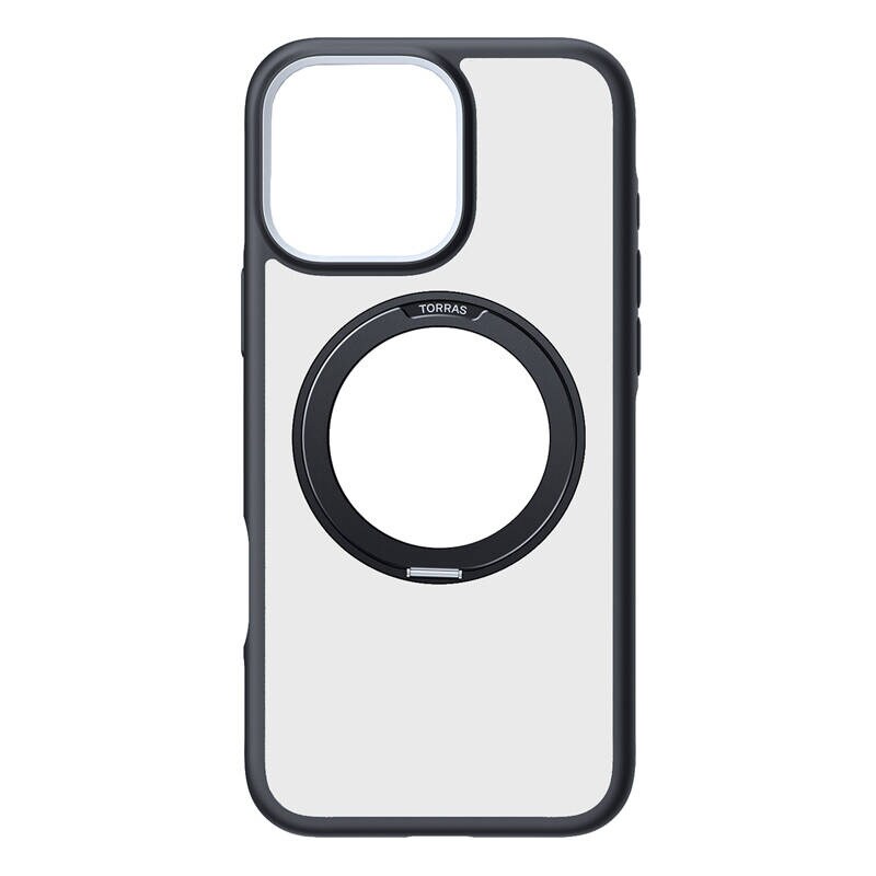 Torras Ostand R Fusion-fodral för iPhone 16 Pro Max (Svart)