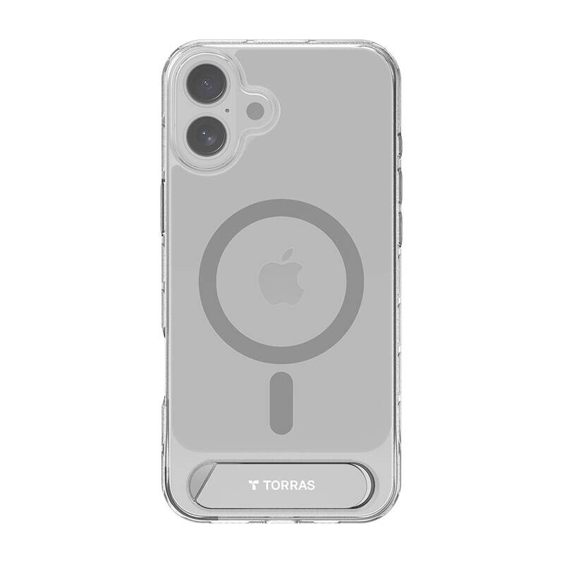 Torras Pstand Series Fodral för iPhone 16 Plus (transparent)