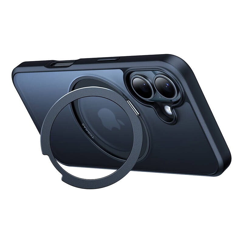 Torras Ostand Pro-etui til iPhone 16 Plus (sort)