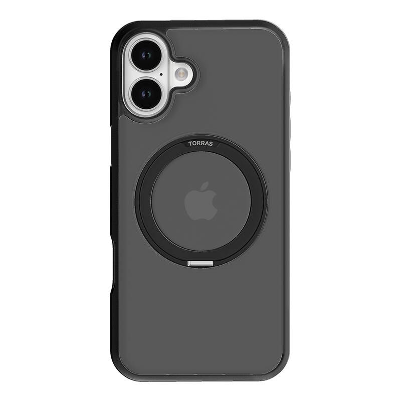 Torras Ostand Pro-etui til iPhone 16 Plus (sort)