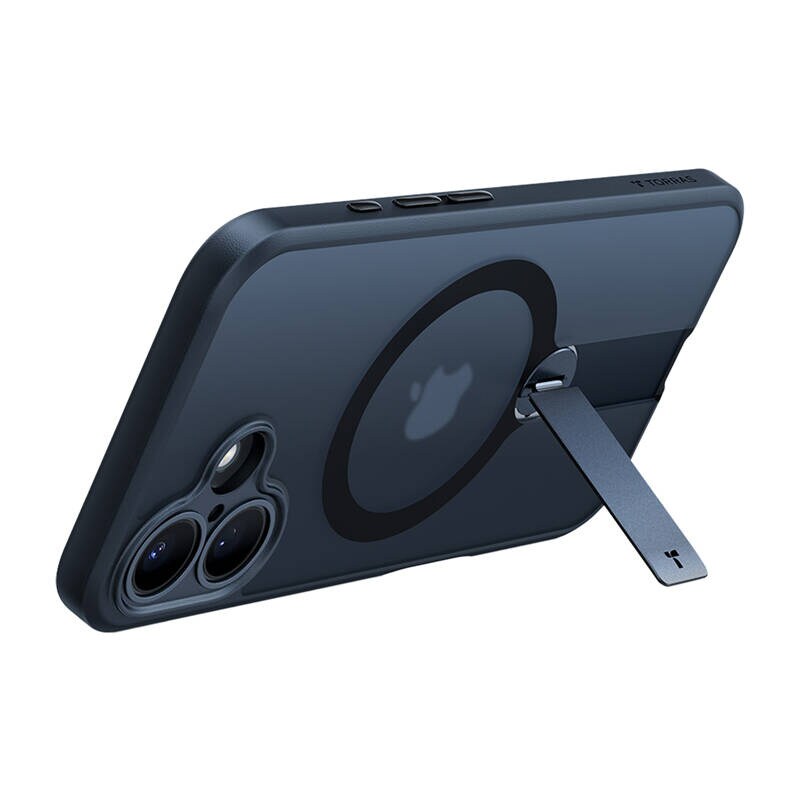 Torras Pstand Spin-etui til iPhone 16 Plus (sort)