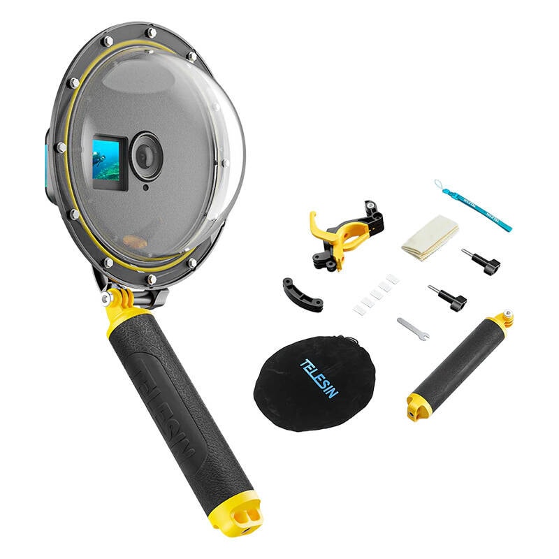 TELESIN undervattenshus för DJI Action 3 / 4 / 5