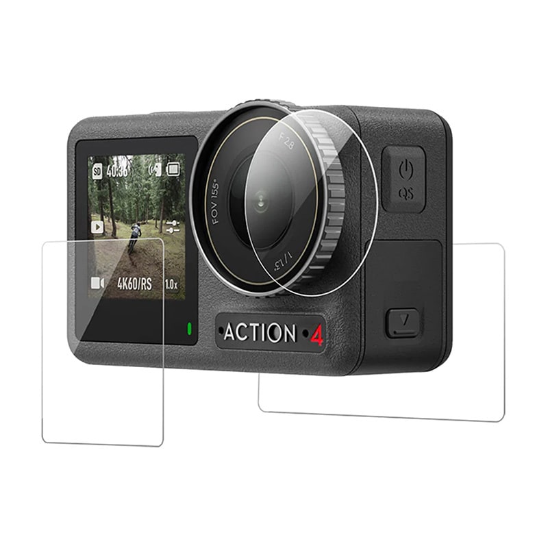 TELESIN härdat glas för DJI Osmo Action 5/4/3