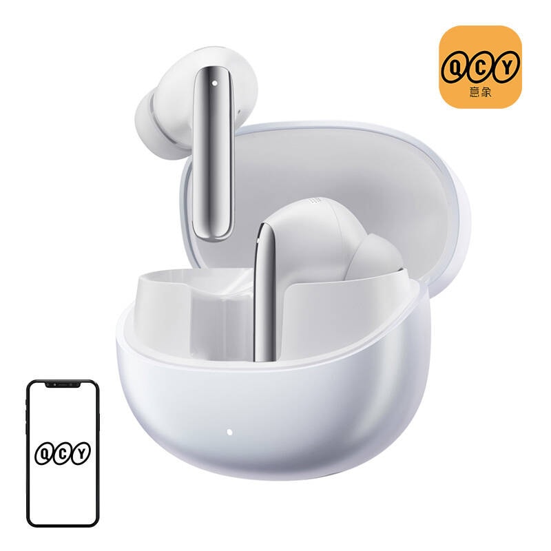 TWS QCY MeloBuds Pro HT08 hörlurar, ANC (vit)