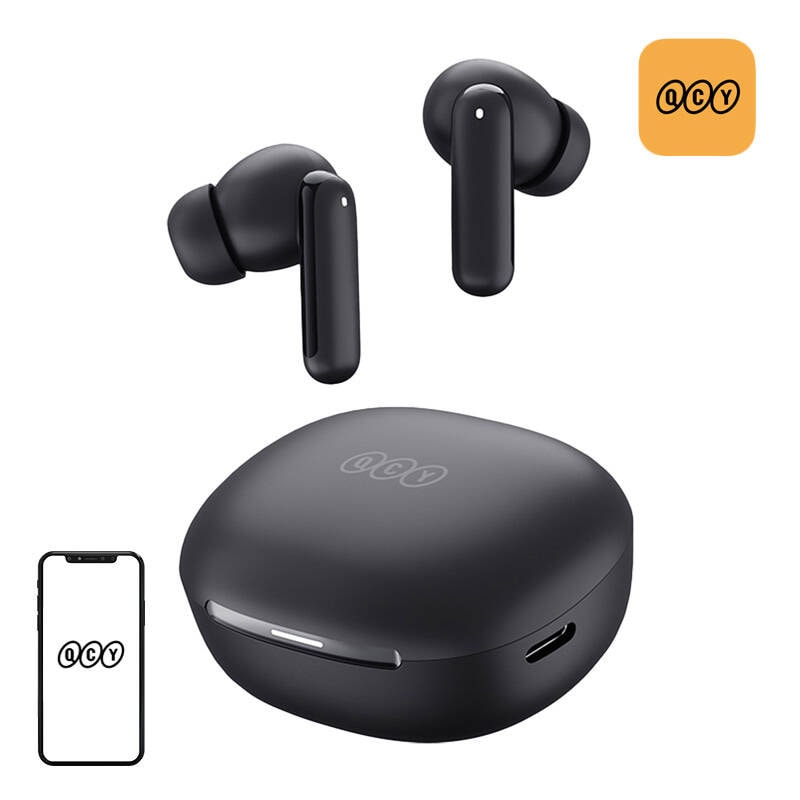 TWS QCY MeloBuds HT16 hörlurar (svart)