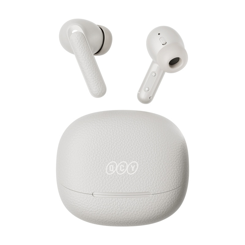 TWS QCY Buds HT15 ANC hörlurar (vit)