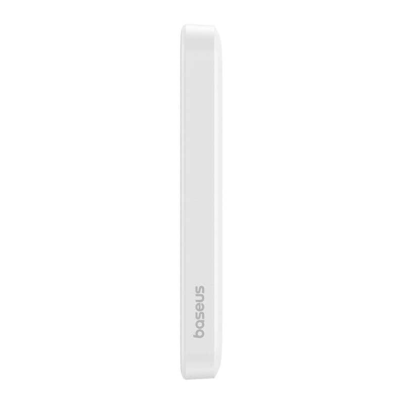 Magnetisk mini-powerbank Baseus 5000mAh, USB-C 20W (vit)