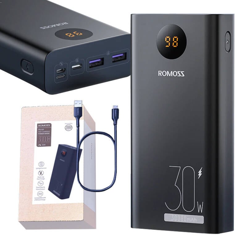 Powerbank Romoss PEA30 30000mAh (svart)