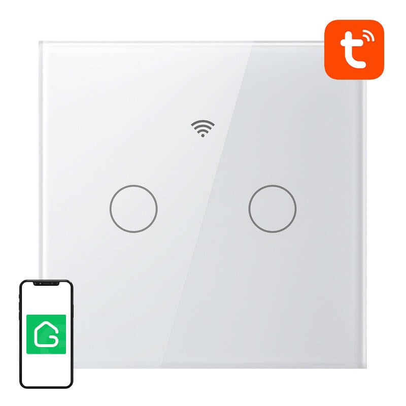 Smart Touch WiFi-ljusströmbrytare Gosund SLS2 (tillval N, dubbel) Tuya
