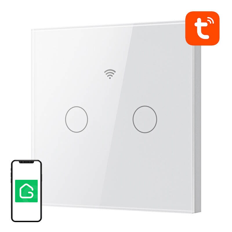 Smart Touch WiFi-ljusströmbrytare Gosund SLS2 (tillval N, dubbel) Tuya