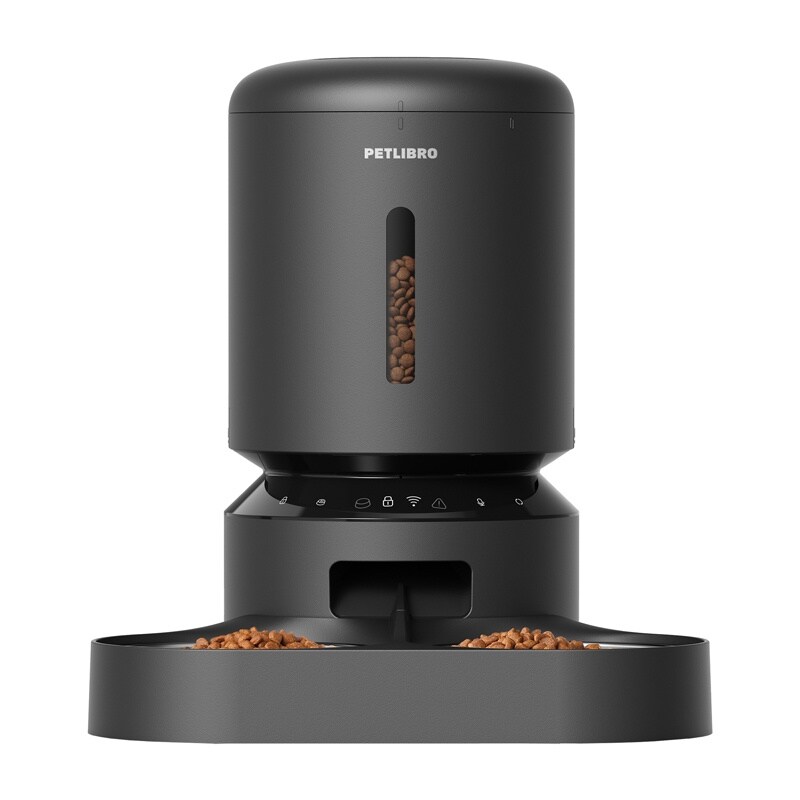 Petlibro Granary matautomat med dubbel skål, Wifi, 5L (svart)