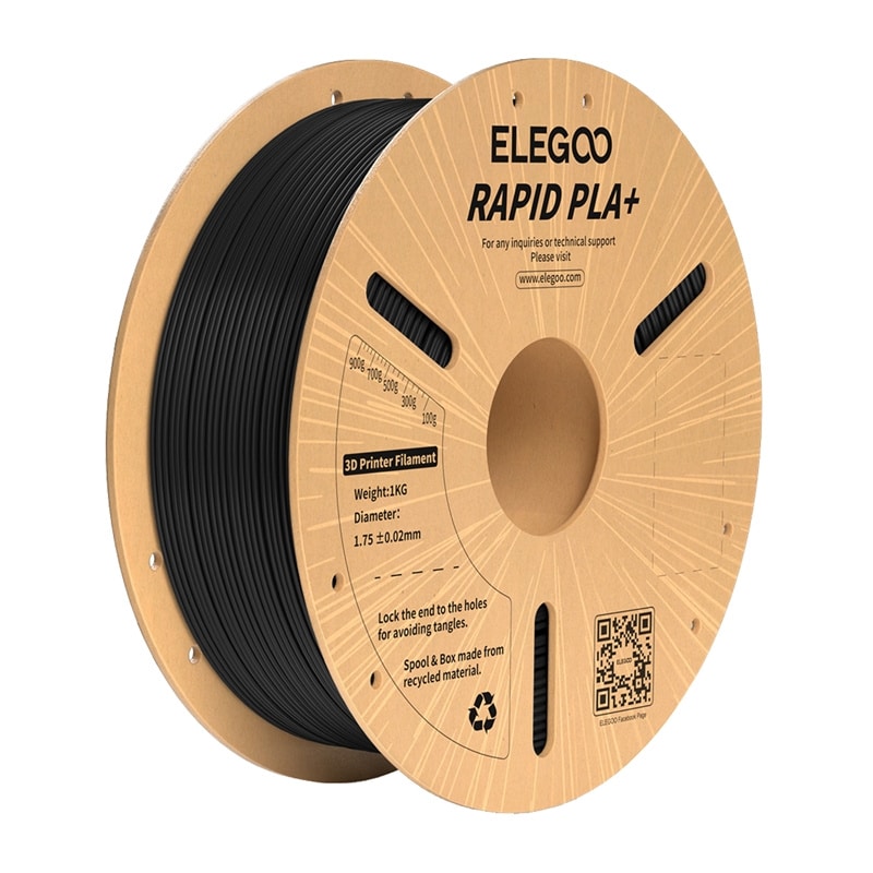 ELEGOO Rapid PLA+ Filament (svart)