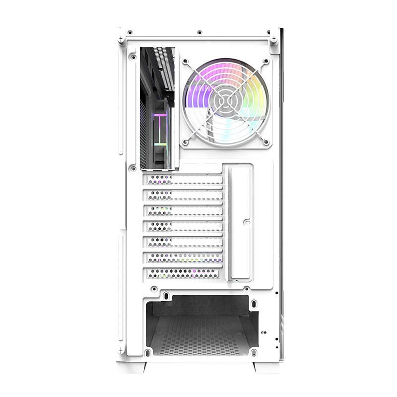 Datorchassi Darkflash DS900 (vit) + 7 ARGB-fläktar