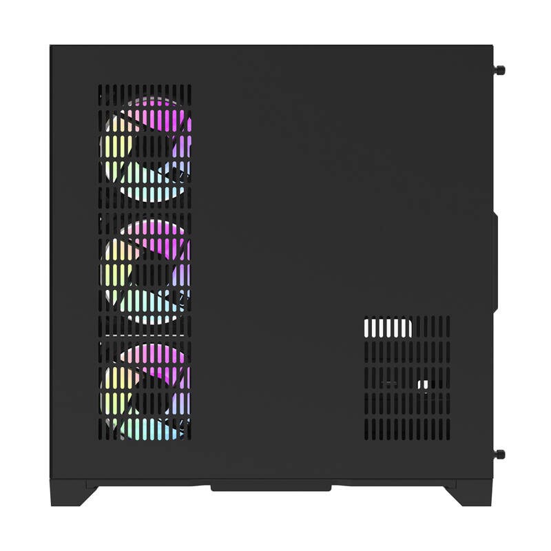 Darflash FT418 PRO datorchassi + 7 aRGB-fläktar (svart)