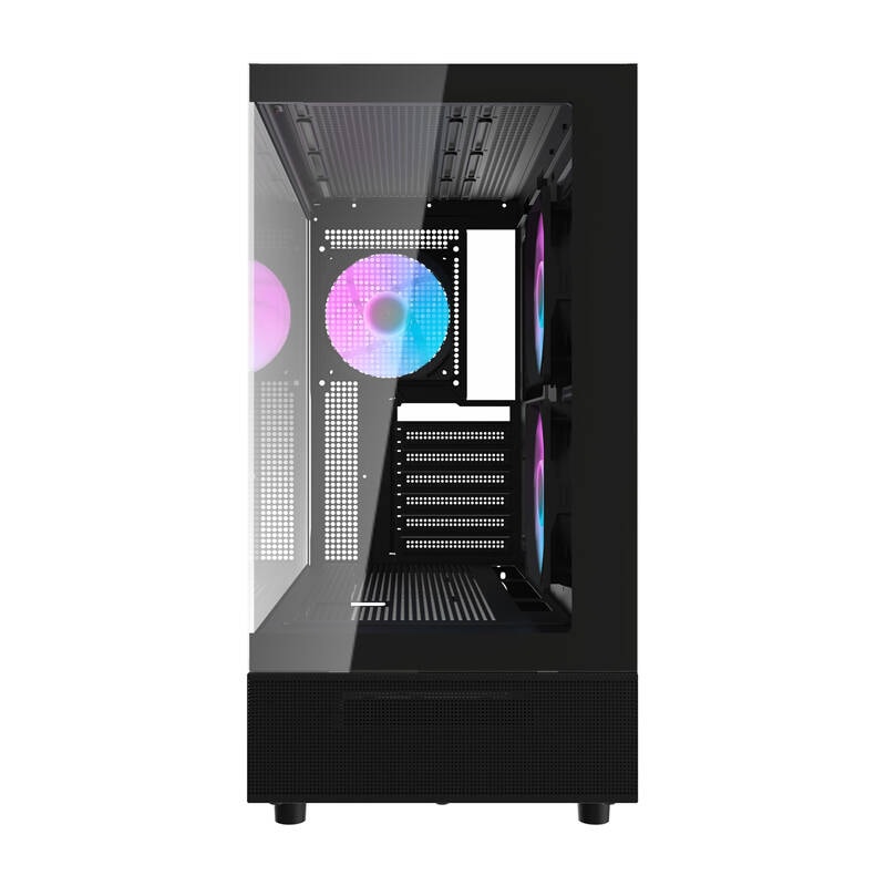 Darkflash DPX90 datorchassi (svart) + 3 fläktar