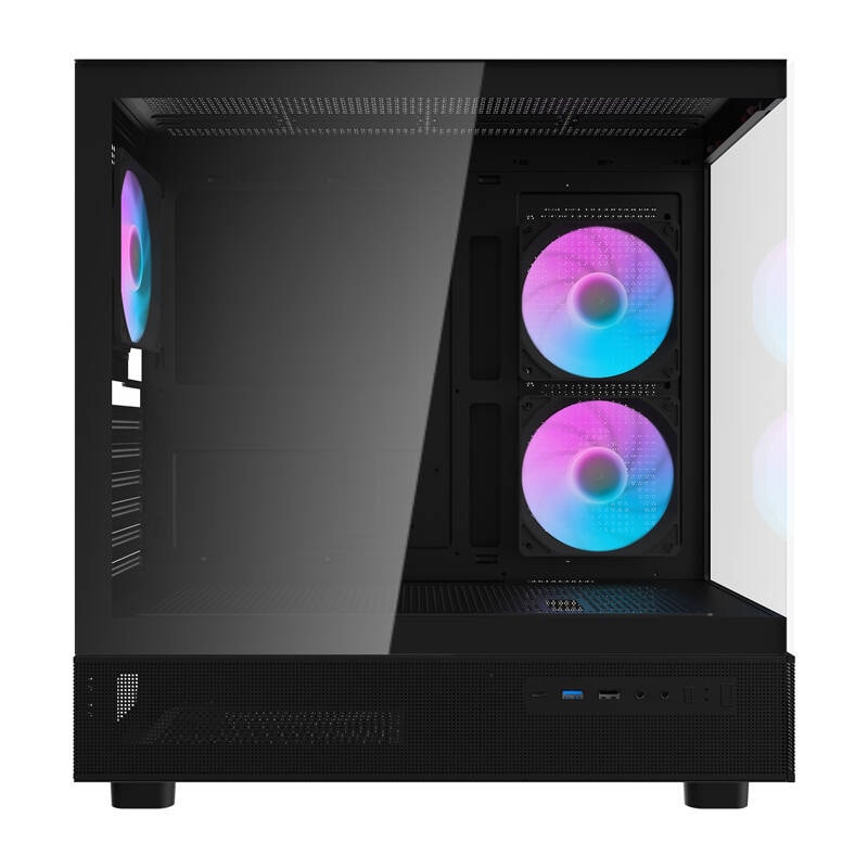 Darkflash DPX90 datorchassi (svart) + 3 fläktar