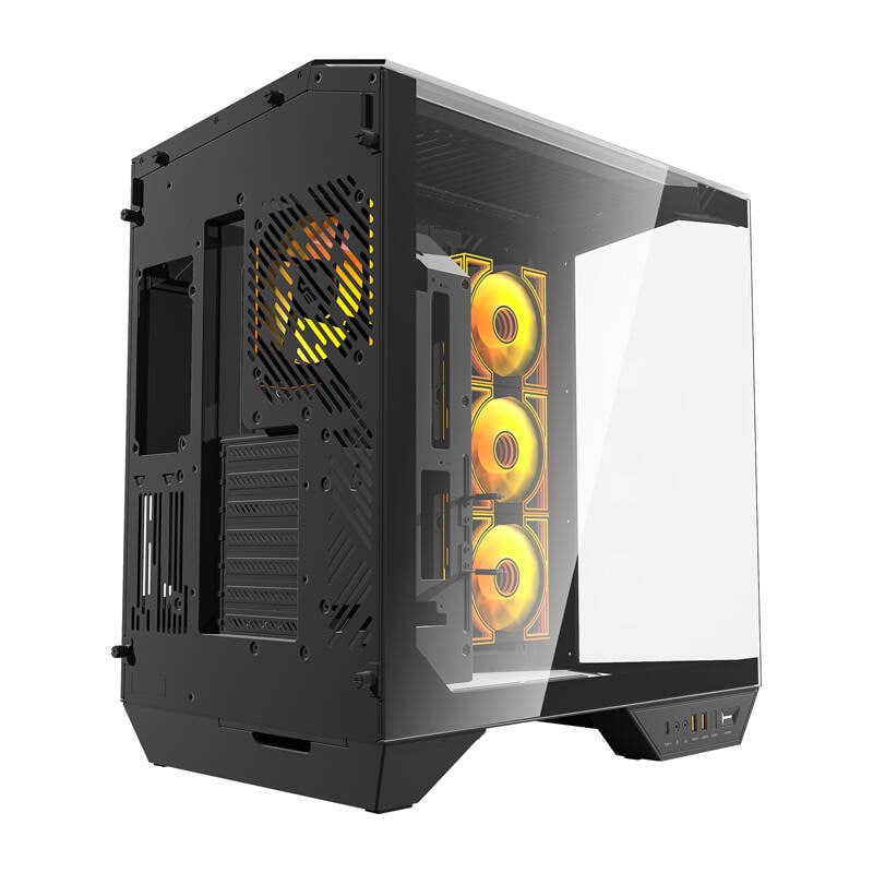 Darkflash DY470 datorchassi (svart) + 4 fläktar