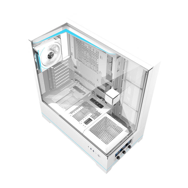 Darkflash DY450 PRO datorchassi (vitt) + 1 fläkt