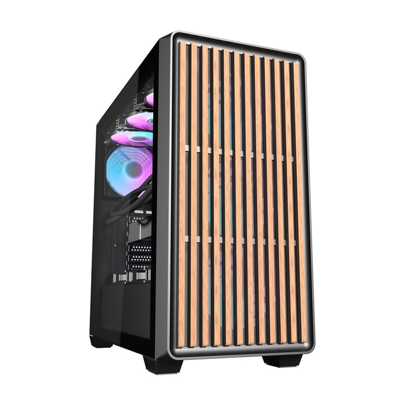 Darkflash DS900WD datorchassi (svart) + 4 fläktar