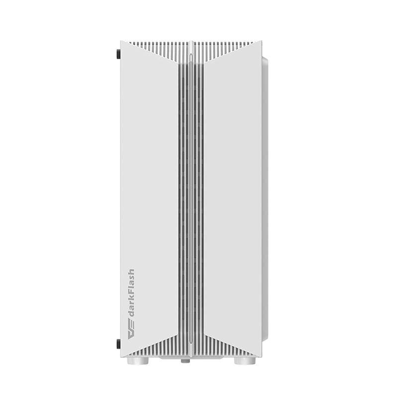 Darkflash DK151 LED datorchassi (vitt) + 3 RGB-fläktar