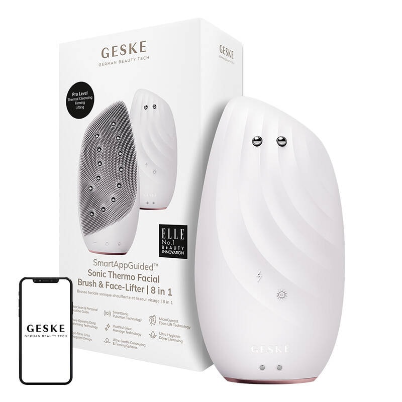 Sonic Thermo Facial Brush & Face-Lifter 8in1 Geske med APP (starlight)