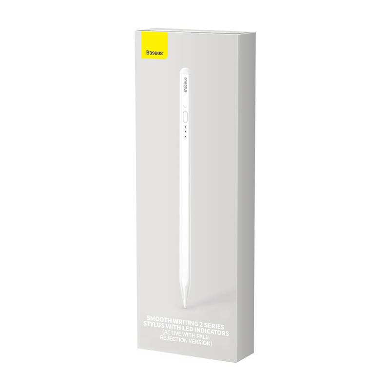 Smooth Writing Stylus med LED-indikatorer (aktiv) Vit