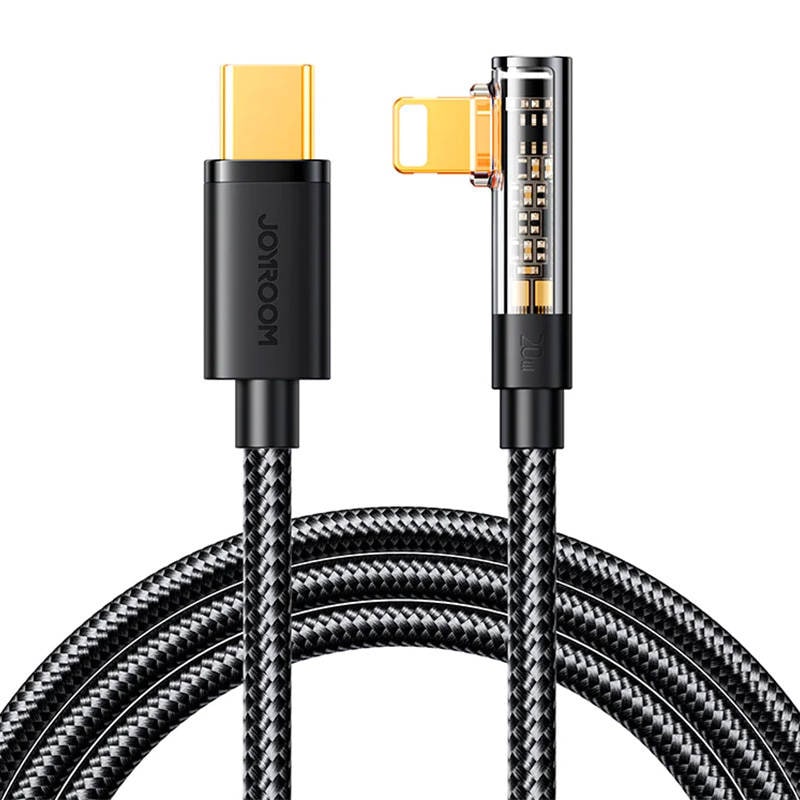 Joyroom S-C Lightning Angle 20W 1,2m USB till USB-C Lightning-kabel S-CL020A6 (svart)