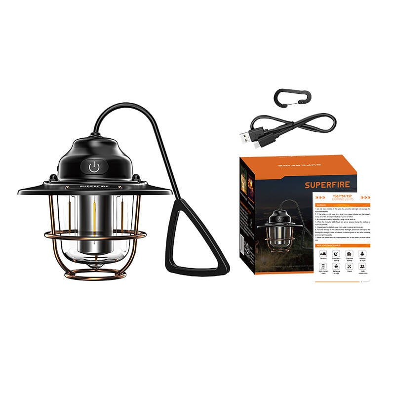 Superfire T57 campinglampa, 7 lägen