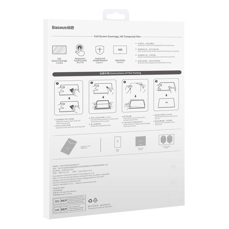 Baseus Kristallhärdat glas 0,3mm för surfplatta Huawei MatePad Pro 11"