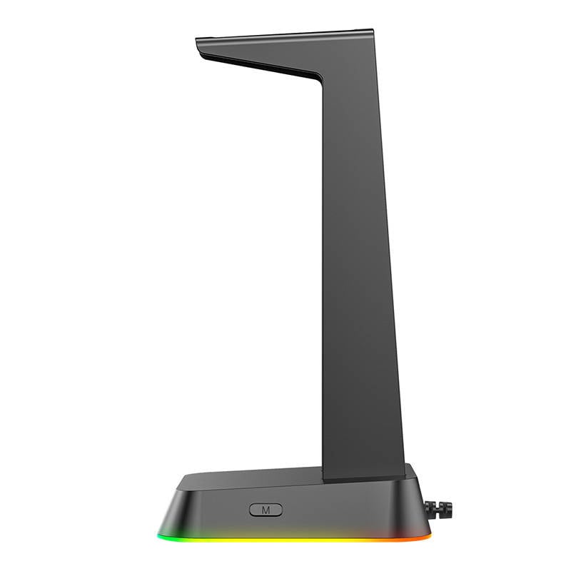Hörlursställ ONIKUMA med RGB och USB-hubb – Svart