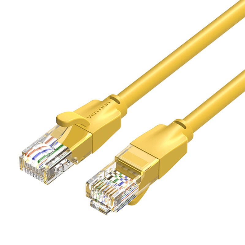 Nätverkskabel UTP CAT6 Vention IBEYF RJ45 Ethernet 1000Mbps 1m Gul
