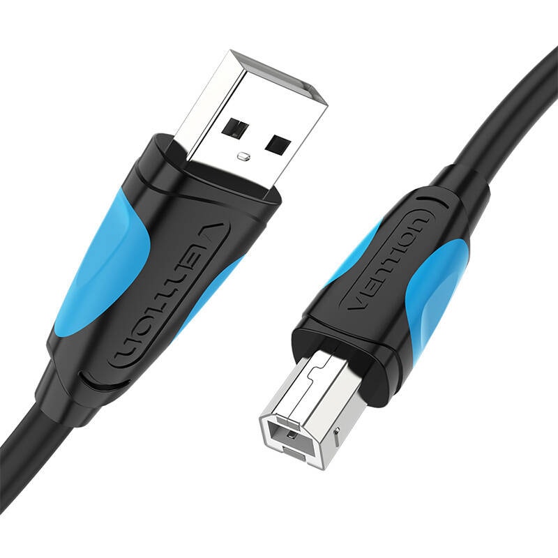 USB 2.0 A till USB-B skrivarkabel Vention VAS-A16-B100 1m Svart
