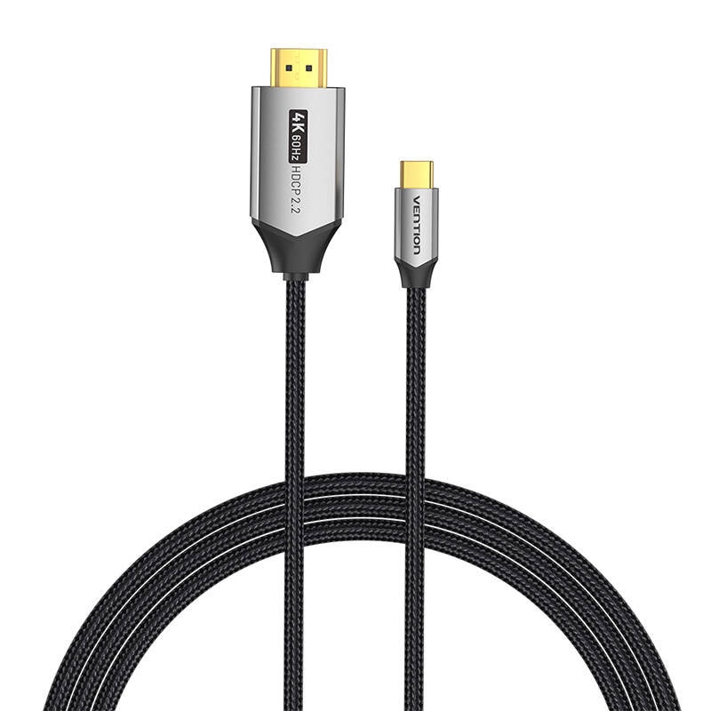 USB-C do HDMI 2.0-kabel Vention CRBBG 1,5m, 4K 60Hz (svart)