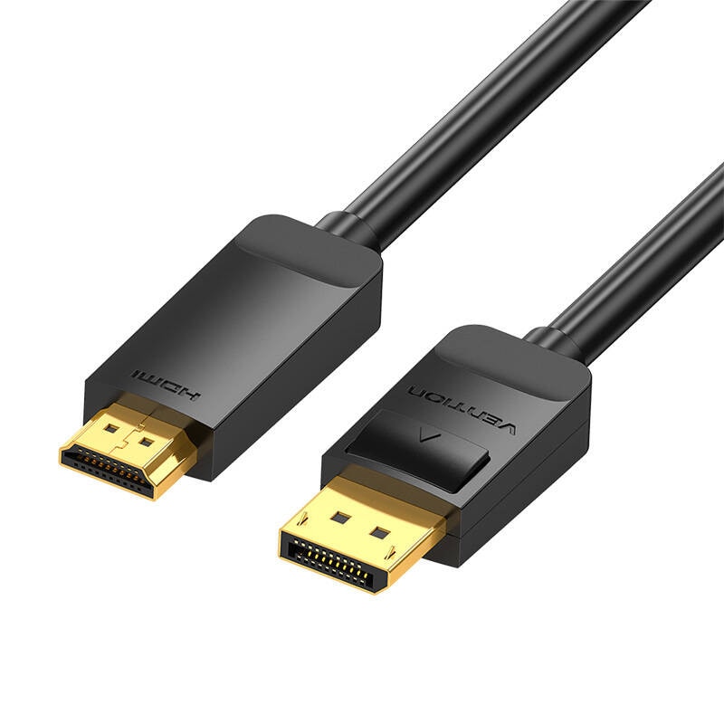 DisplayPort 1.2 till HDMI 1.4-kabel Vention HAGBH 2m, 4K 30Hz (Svart)