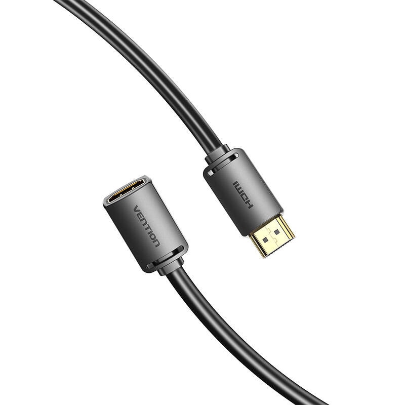 HDMI 2.0 hane till HDMI 2.0 hona förlängningskabel Vention AHCBJ 5m, 4K 60Hz, (Svart)