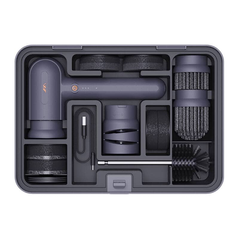 3-i-1-sats: Elektrisk skurmaskin, knivslip, fodral Jimi Home X1-H