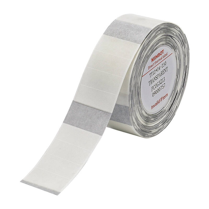 Niimbot 12x24 termoklistermärken, 230 st (Transparent)
