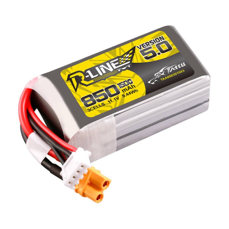 Tattu R-Line Wersja 5,0 850mAh 3S 11,1V 150C XT30U-F