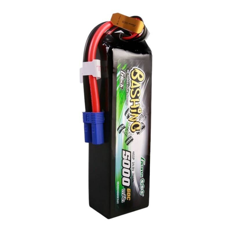 Gens ace G-Tech 5000mAh 14,8V 4S1P 60C Lipo batteripaket med EC5 Plug-Bashing-serie