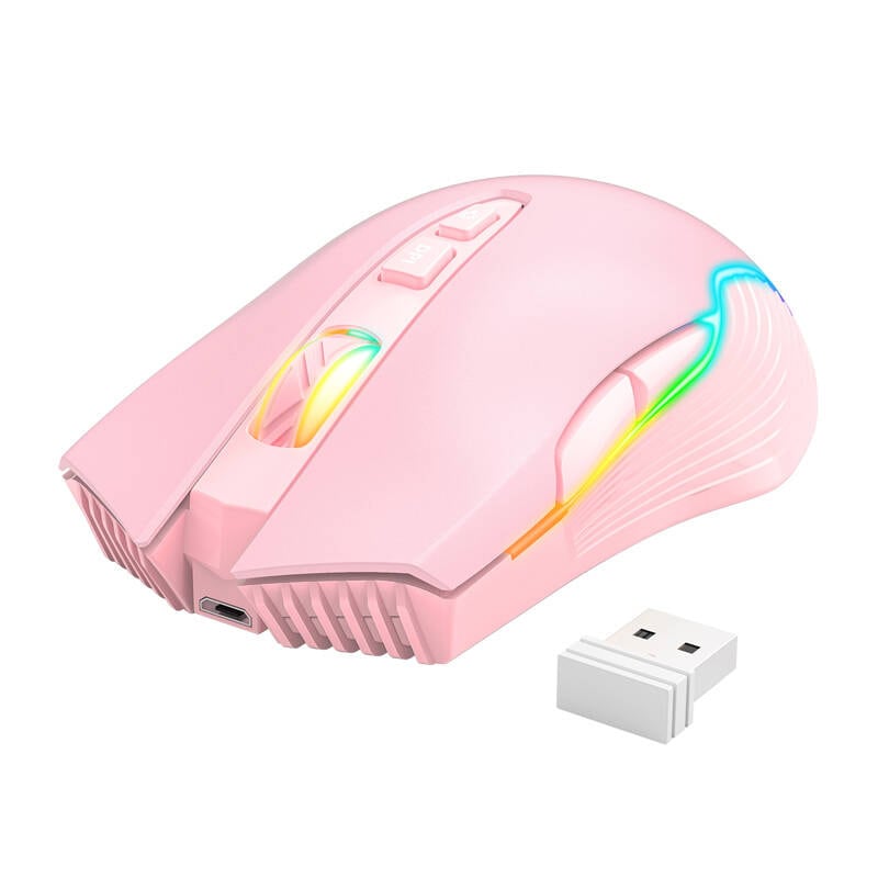 ONIKUMA CW905 Rosa 2.4G trådlös spelmus