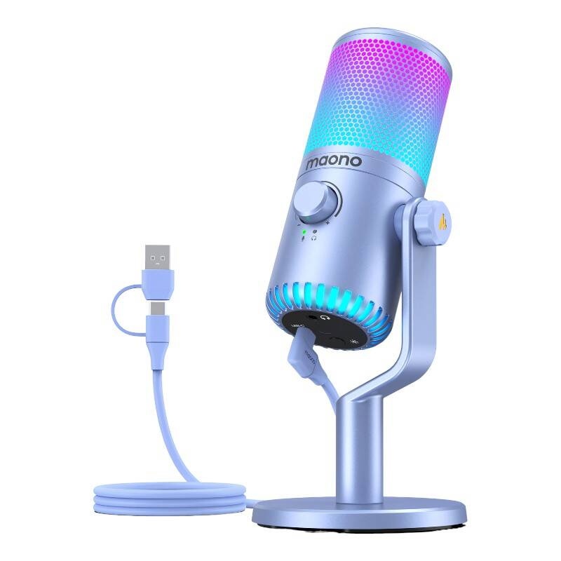Maono DM30RGB Mikrofon Lila